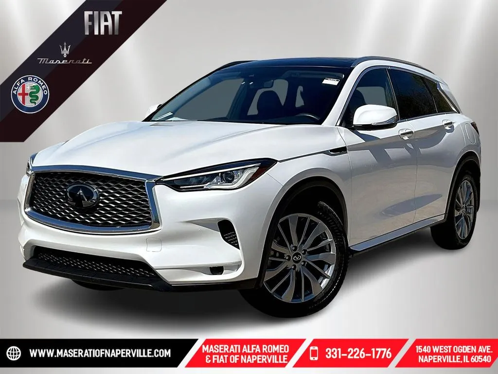 White 2023 INFINITI QX50 LUXE for sale in Naperville, IL