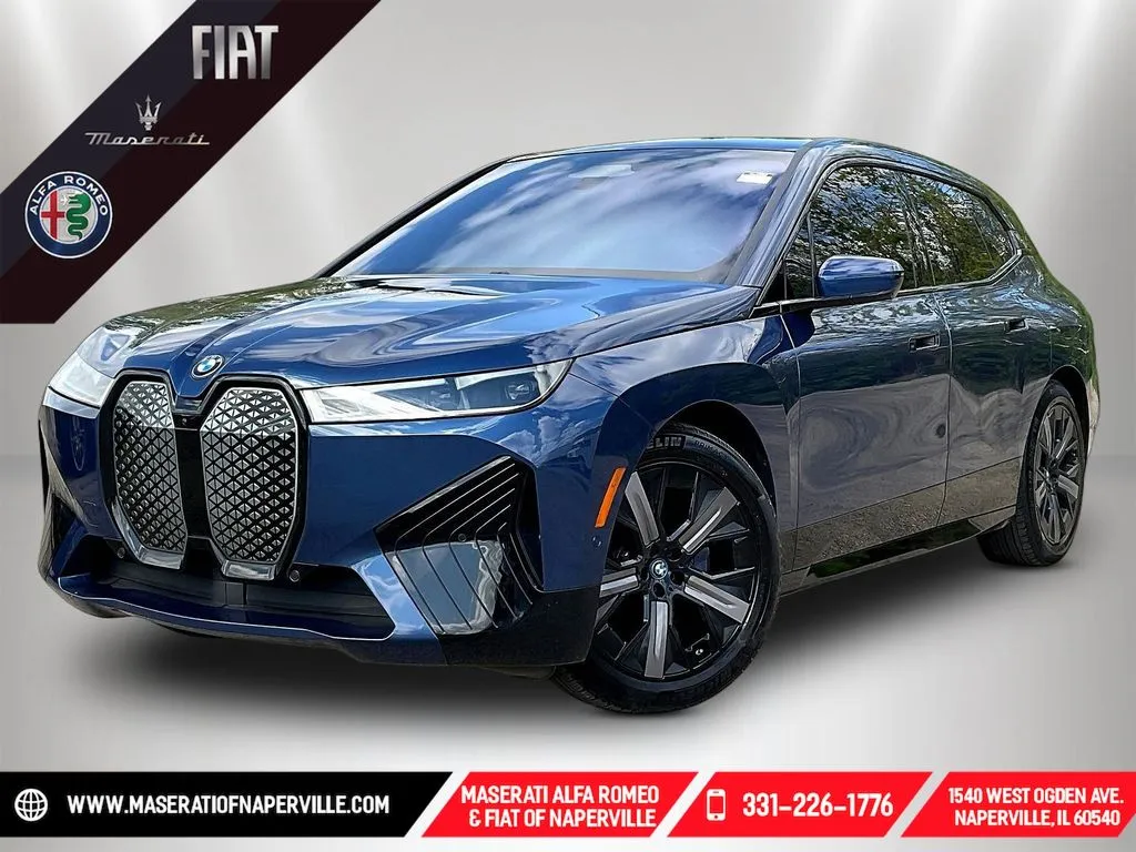 Blue 2023 BMW iX xDrive50 for sale in Naperville, IL