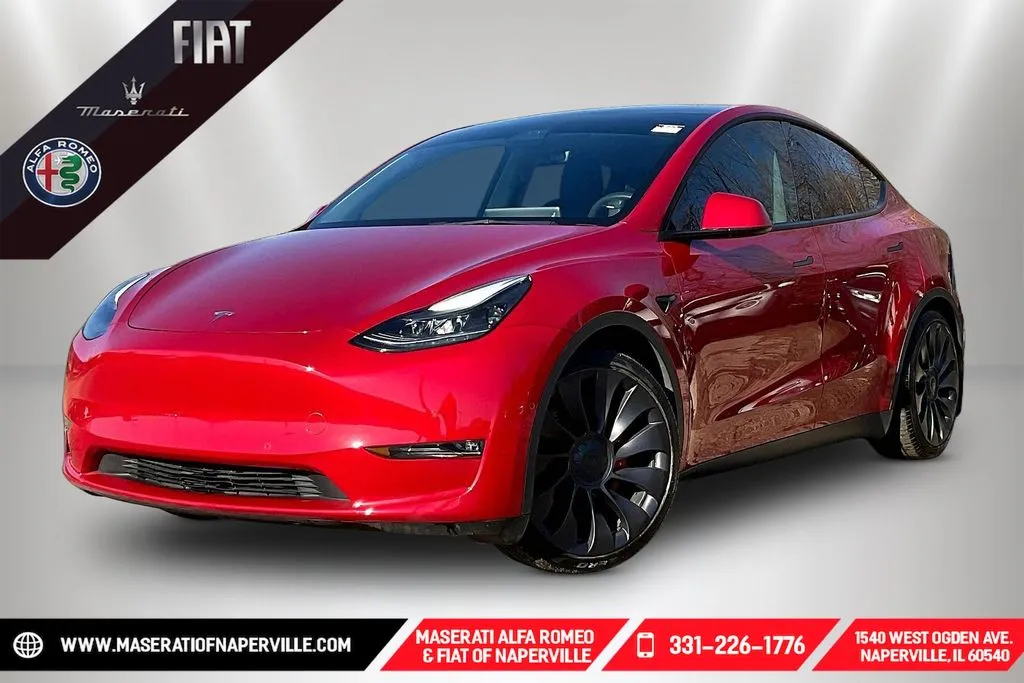 Red 2021 Tesla Model Y Performance for sale in Naperville, IL
