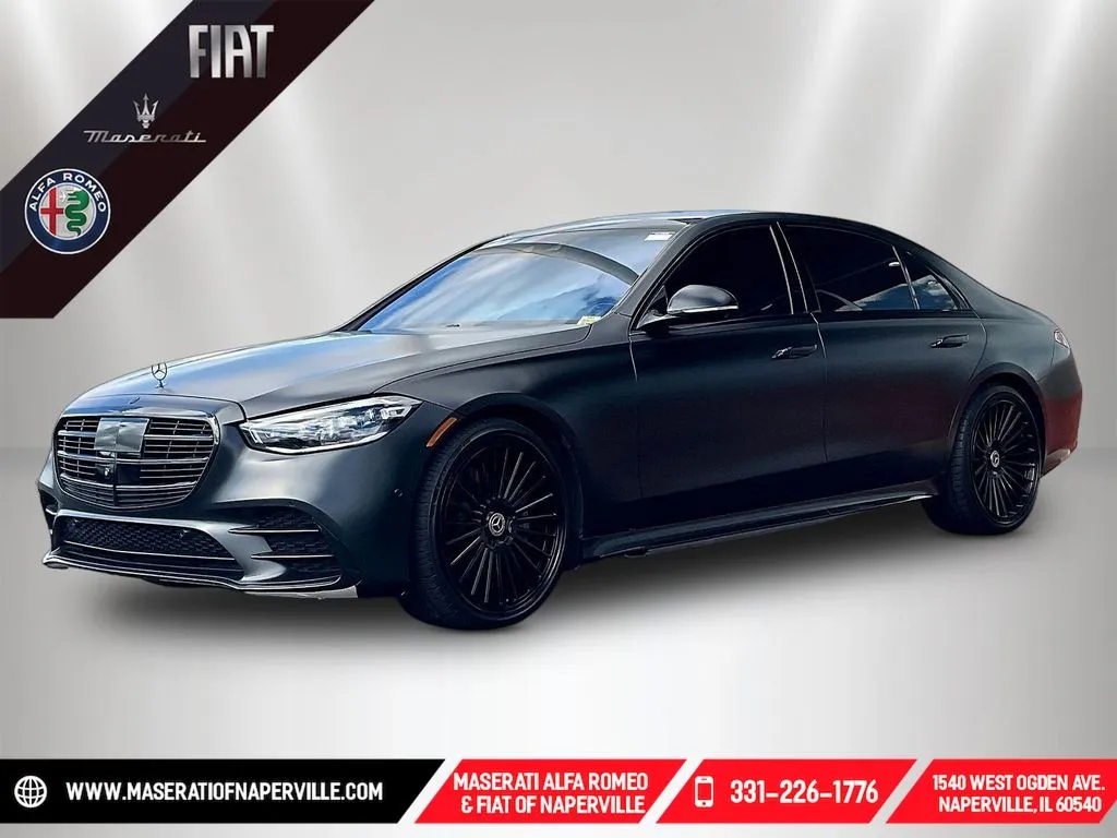 Black 2023 Mercedes-Benz S-Class S 580 for sale in Naperville, IL