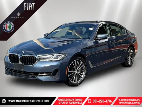 Blue 2023 BMW 5 Series 540i xDrive for sale in Naperville, IL