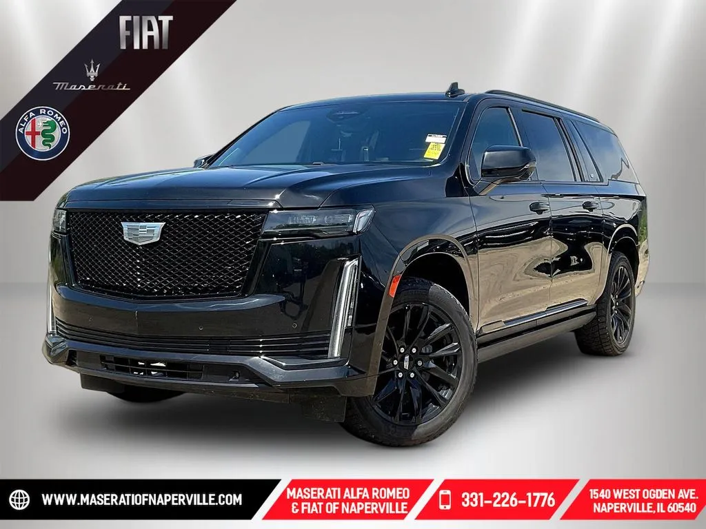 Black 2022 Cadillac Escalade ESV Sport Platinum for sale in Naperville, IL