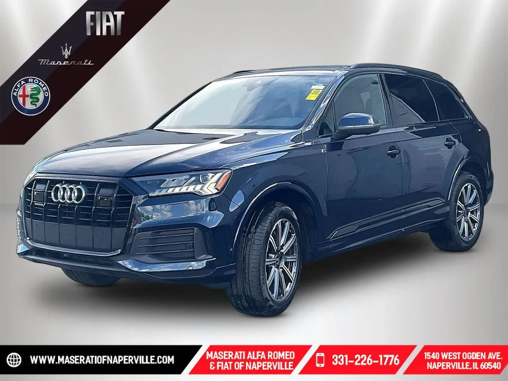 Blue 2023 Audi Q7 45 Premium Plus for sale in Naperville, IL