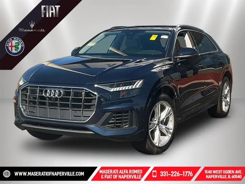 Blue 2023 Audi Q8 55 Premium Plus for sale in Naperville, IL