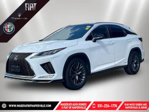 White 2022 Lexus RX 450h F Sport for sale in Naperville, IL