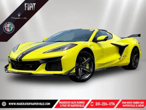 Yellow 2023 Chevrolet Corvette Z06 for sale in Naperville, IL