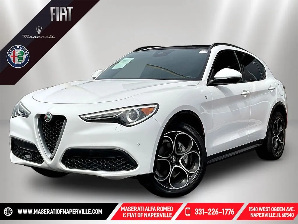 White 2023 Alfa Romeo Stelvio Ti for sale in Naperville, IL