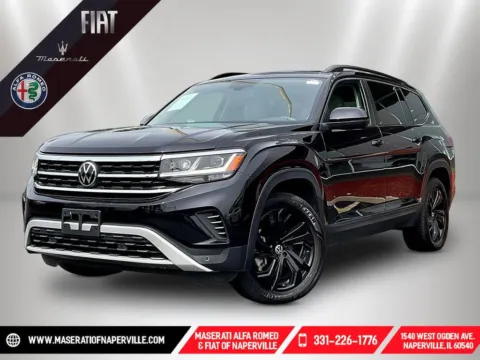 Black 2022 Volkswagen Atlas 2.0T SE w/Technology for sale in Naperville, IL
