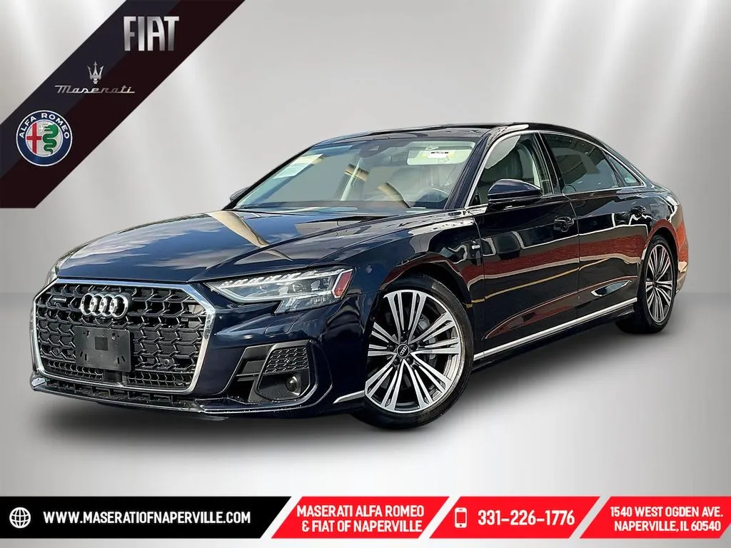 Blue 2023 Audi A8 L 55 for sale in Naperville, IL