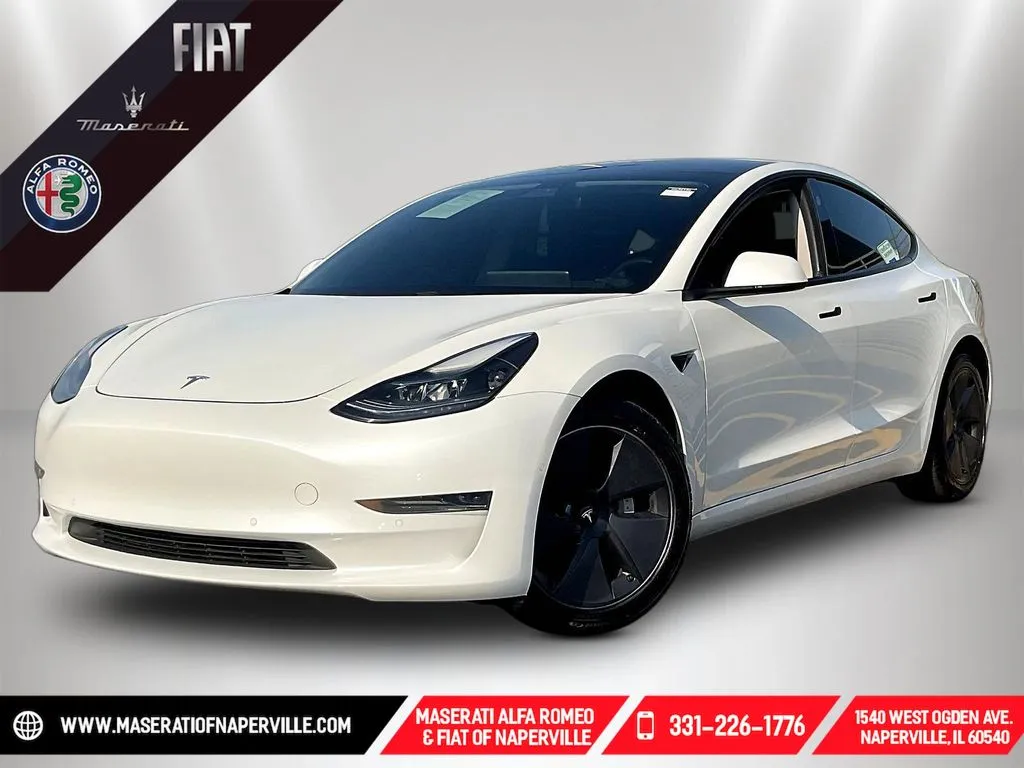 White 2021 Tesla Model 3 Standard Range Plus for sale in Naperville, IL