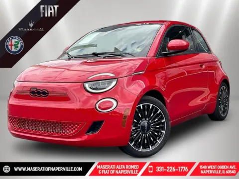 Red 2024 Fiat 500e Battery Electric for sale in Naperville, IL