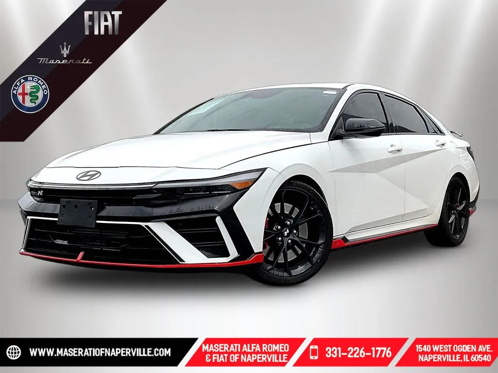 White 2025 Hyundai Elantra N for sale in Naperville, IL