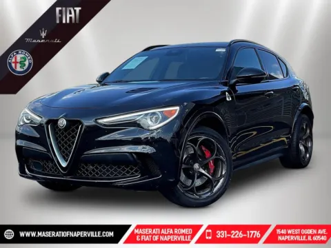 Black 2019 Alfa Romeo Stelvio Quadrifoglio for sale in Naperville, IL
