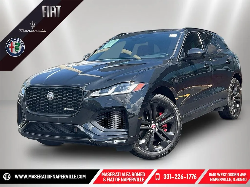 Black 2023 Jaguar F-PACE P400 R-Dynamic S for sale in Naperville, IL