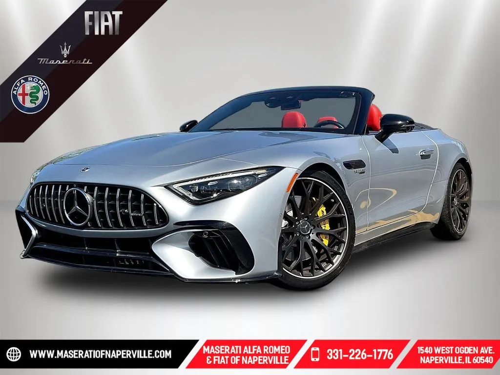 Silver 2022 Mercedes-Benz SL-Class SL 63 AMG for sale in Naperville, IL