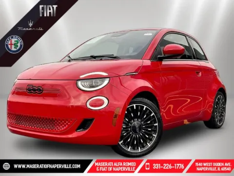 Red 2024 Fiat 500e Battery Electric for sale in Naperville, IL