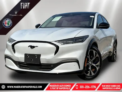White 2021 Ford Mustang Mach-E Premium for sale in Naperville, IL