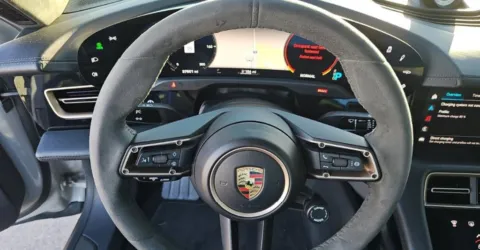 Another view of 2021 Porsche Taycan Turbo S for sale in Naperville, IL at Maserati Alfa Romeo of Naperville