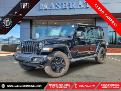 Black 2021 Jeep Wrangler Unlimited Sahara Altitude for sale in Naperville, IL