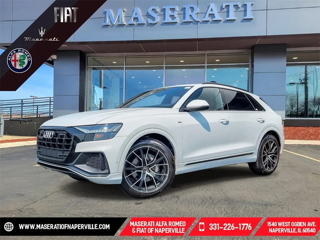 White 2022 Audi Q8 55 Prestige for sale in Naperville, IL