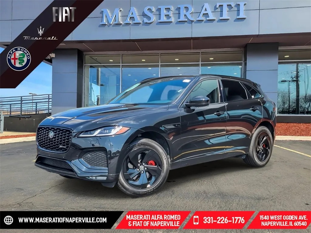 Black 2024 Jaguar F-PACE P250 for sale in Naperville, IL