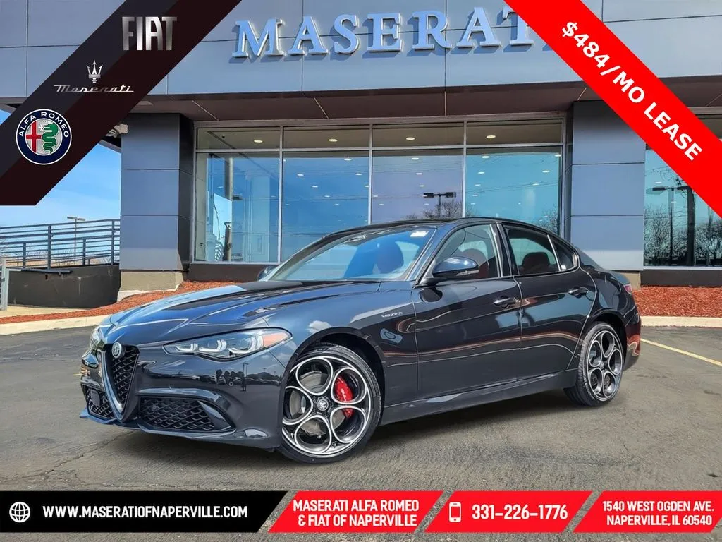 Black 2025 Alfa Romeo Giulia Veloce for sale in Naperville, IL