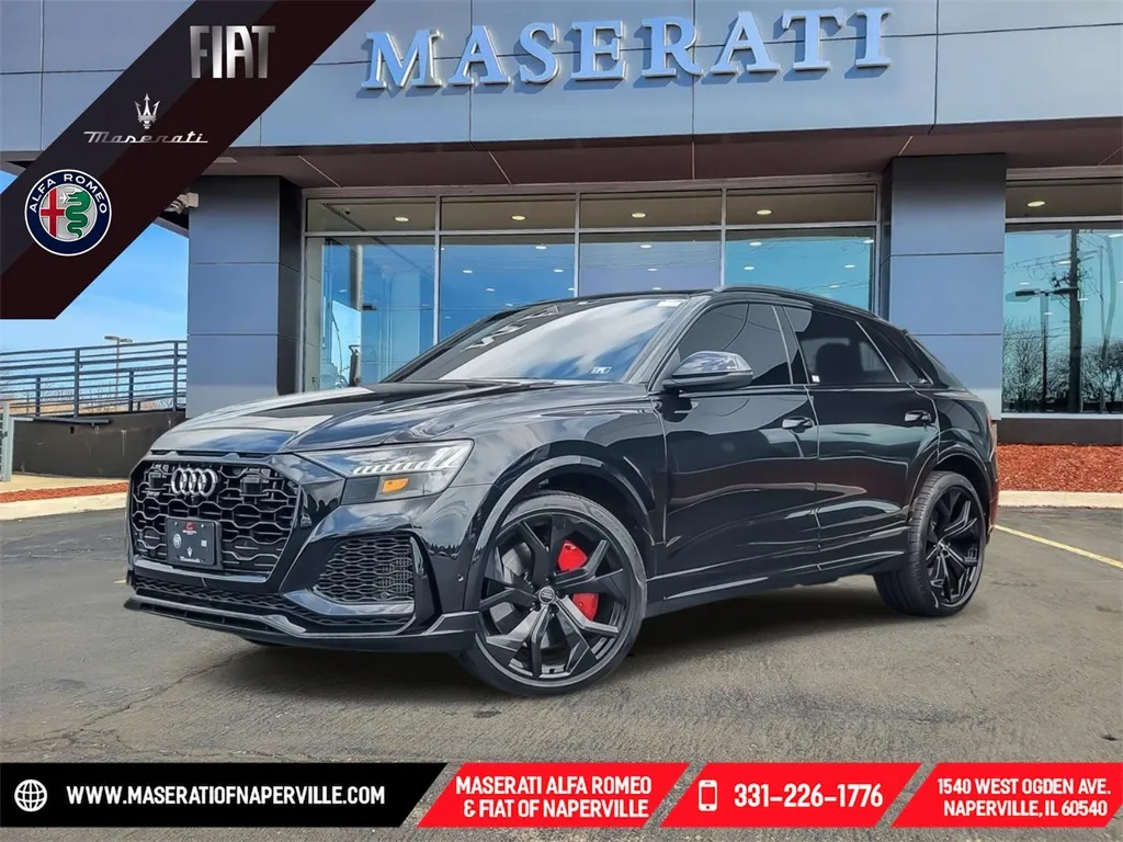 Black 2021 Audi RS Q8 4.0T for sale in Naperville, IL