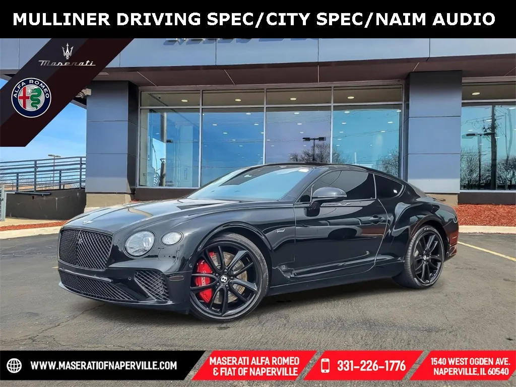 Black 2021 Bentley Continental GT W12 for sale in Naperville, IL