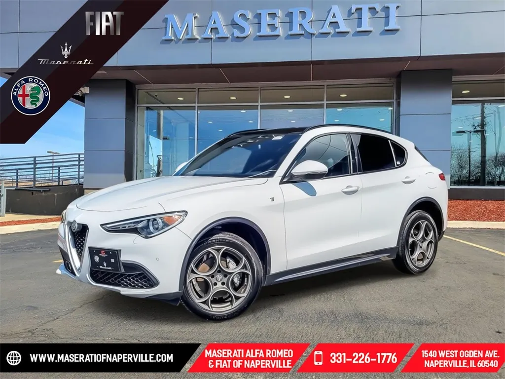 White 2022 Alfa Romeo Stelvio Ti for sale in Naperville, IL