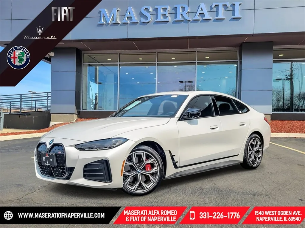 White 2024 BMW i4 M50 for sale in Naperville, IL