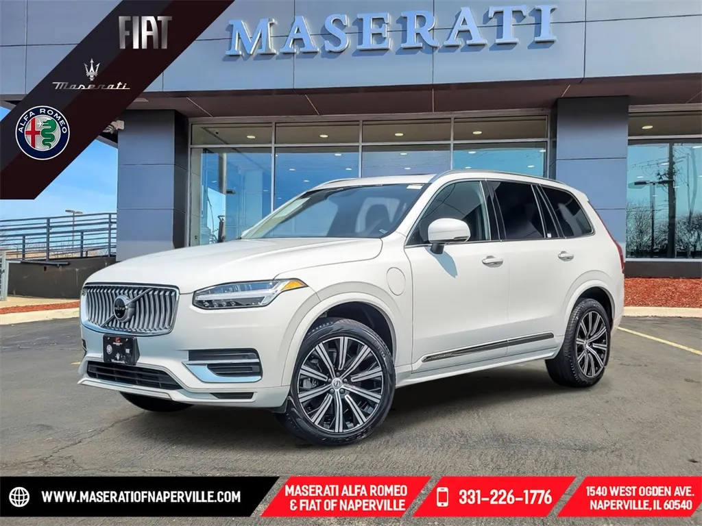 White 2022 Volvo XC90 Recharge Plug-In Hybrid T8 Inscription 6 Passenger for sale in Naperville, IL