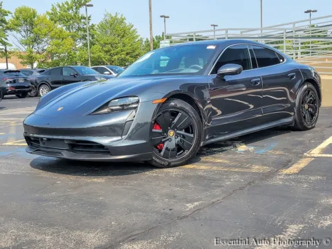Gray 2022 Porsche Taycan 4S for sale in Naperville, IL