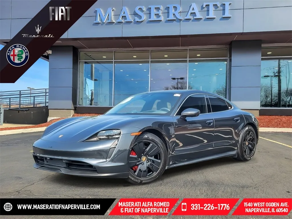 Gray 2022 Porsche Taycan 4S for sale in Naperville, IL