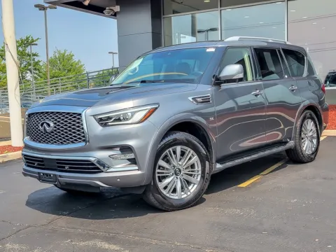 Gray 2018 INFINITI QX80 for sale in Naperville, IL