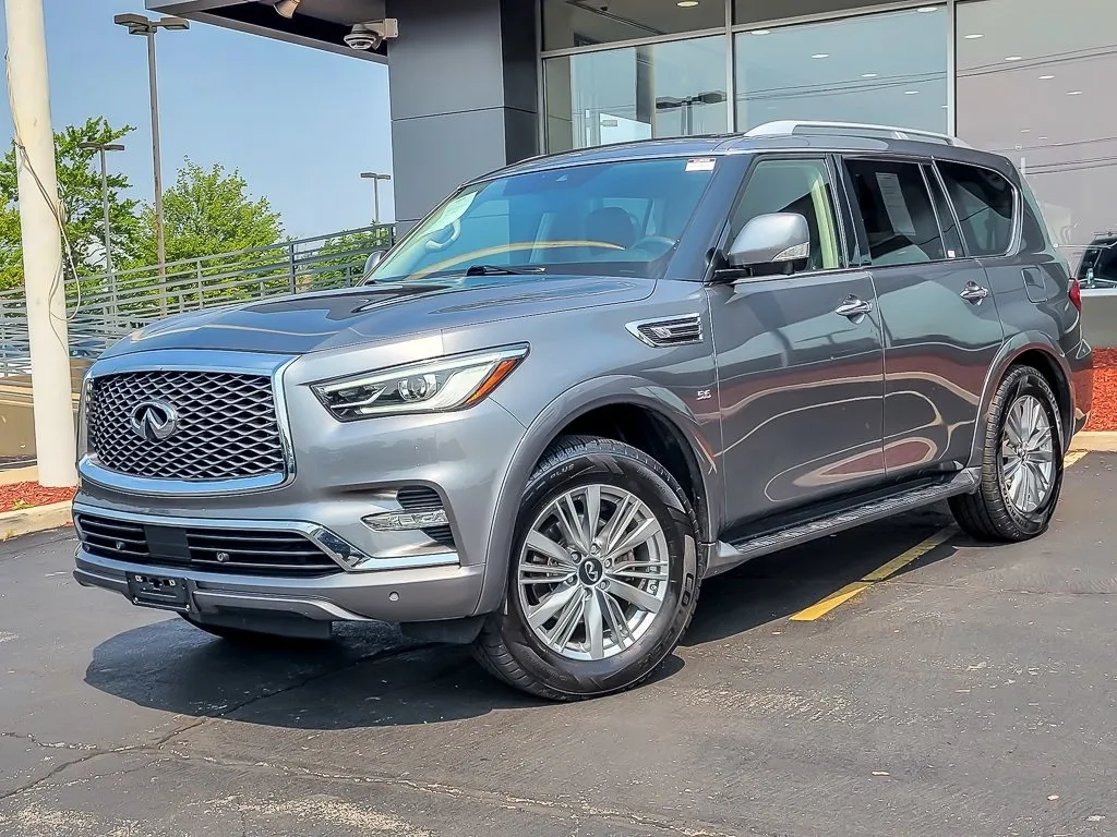 Gray 2018 INFINITI QX80 for sale in Naperville, IL