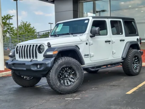 White 2020 Jeep Wrangler Unlimited Sport Altitude for sale in Naperville, IL