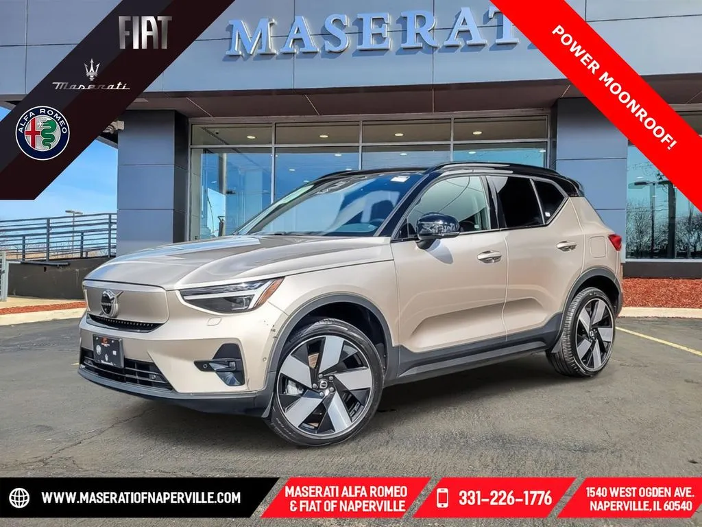 Gray 2023 Volvo XC40 Recharge Pure Electric Ultimate for sale in Naperville, IL