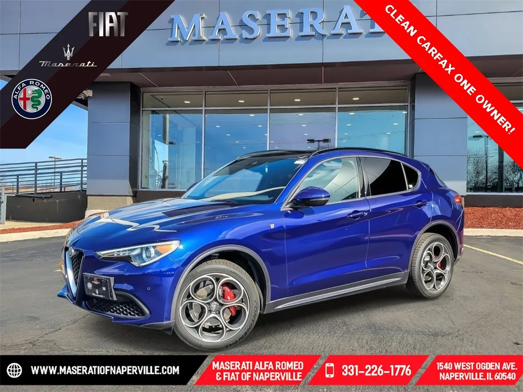 Blue 2022 Alfa Romeo Stelvio Ti for sale in Naperville, IL