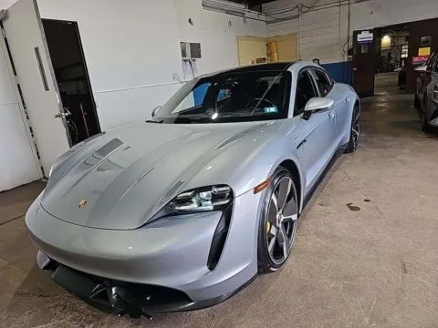 Silver 2020 Porsche Taycan Turbo S for sale in Naperville, IL