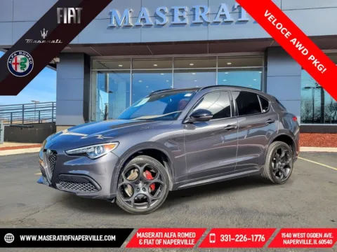 Gray 2022 Alfa Romeo Stelvio Veloce for sale in Naperville, IL