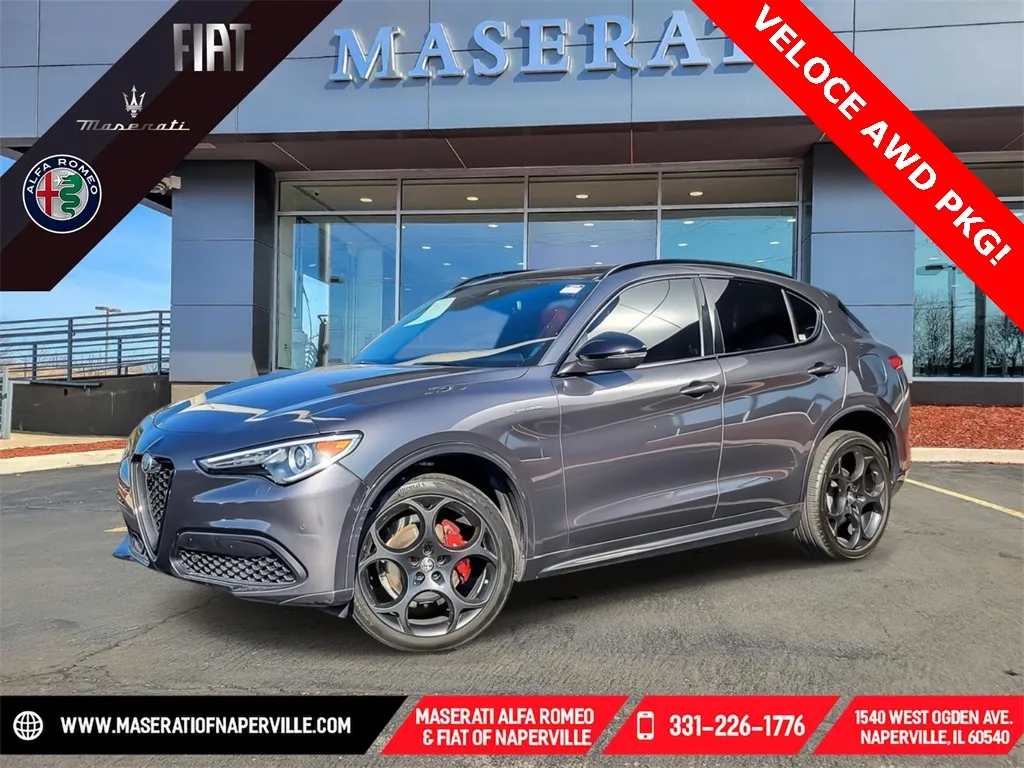 Gray 2022 Alfa Romeo Stelvio Veloce for sale in Naperville, IL