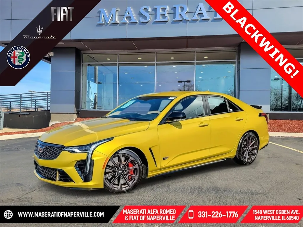 Yellow 2024 Cadillac CT4 V-Series for sale in Naperville, IL
