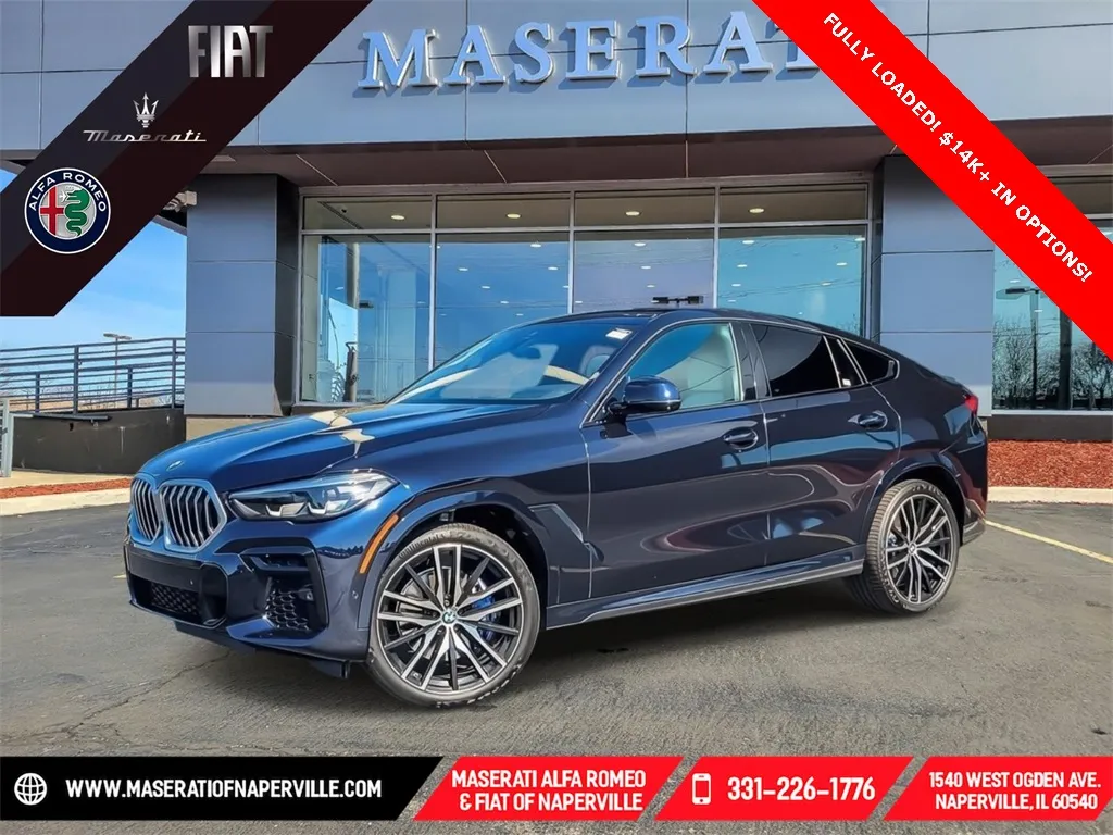 Black 2023 BMW X6 xDrive40i for sale in Naperville, IL