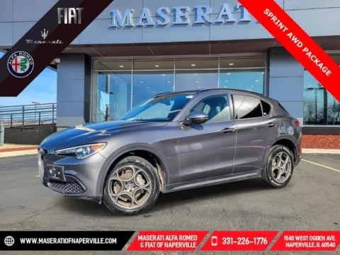 Gray 2022 Alfa Romeo Stelvio Sprint for sale in Naperville, IL
