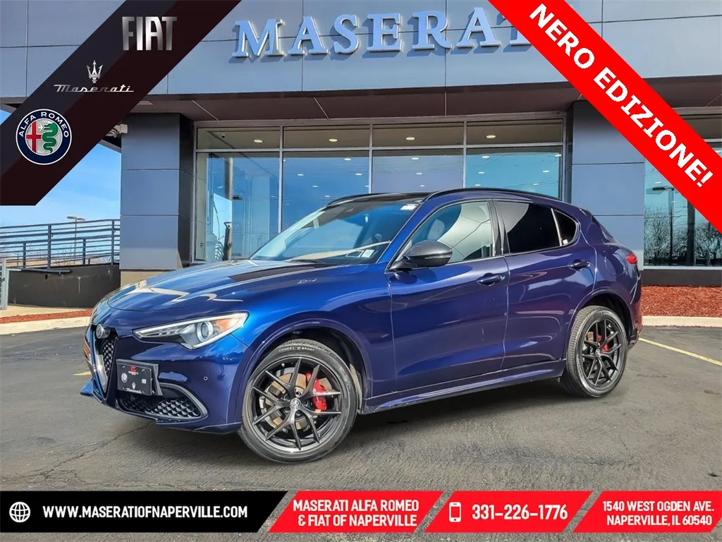 Blue 2021 Alfa Romeo Stelvio Ti for sale in Naperville, IL