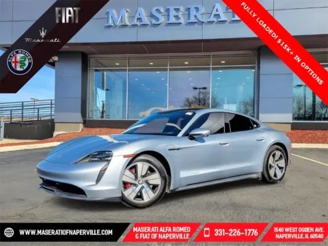 Silver 2022 Porsche Taycan 4S for sale in Naperville, IL