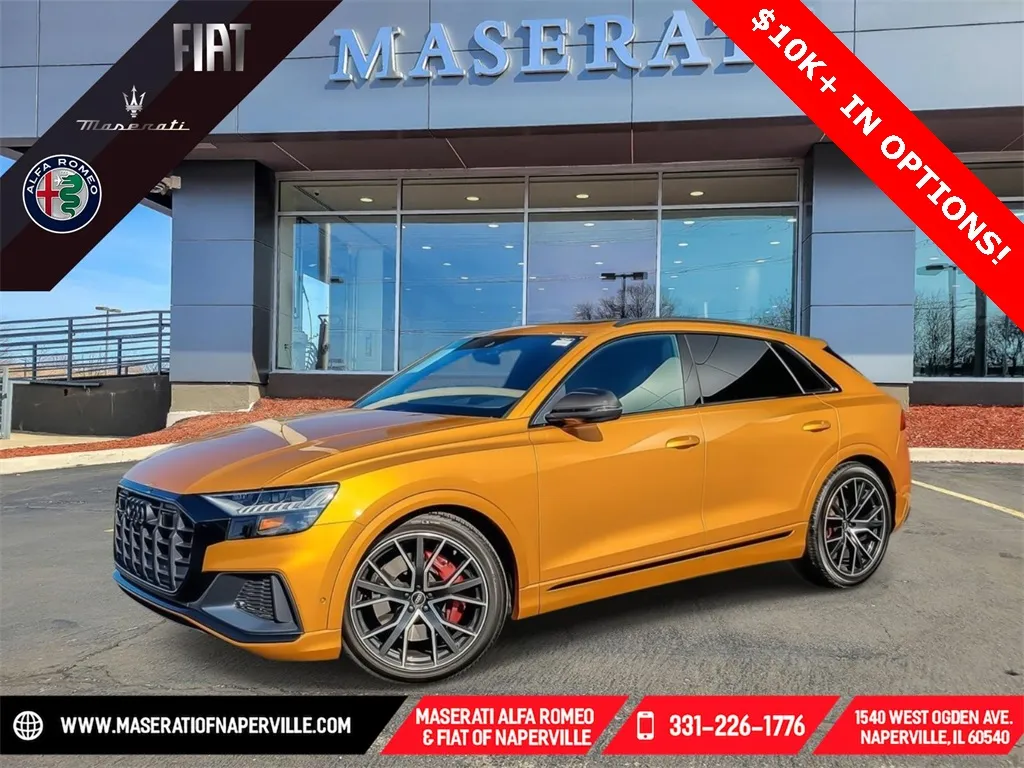 Orange 2022 Audi SQ8 4.0T Prestige for sale in Naperville, IL