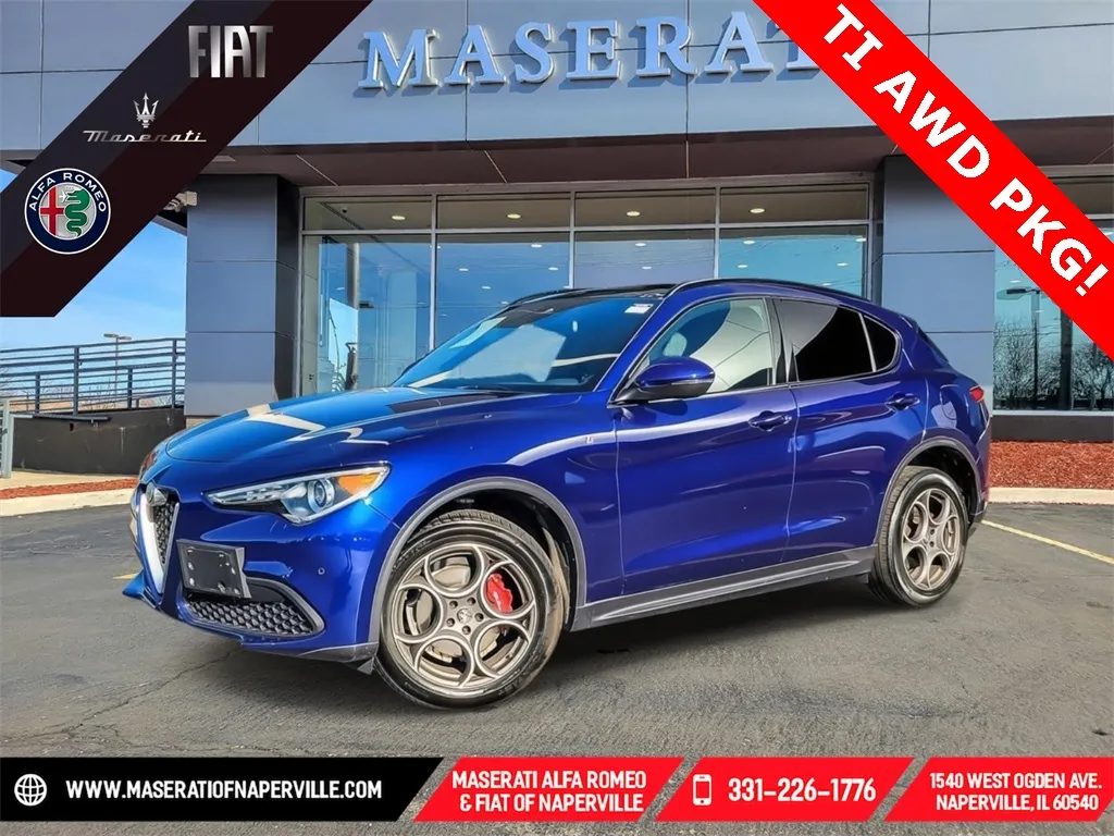 Blue 2022 Alfa Romeo Stelvio Ti for sale in Naperville, IL