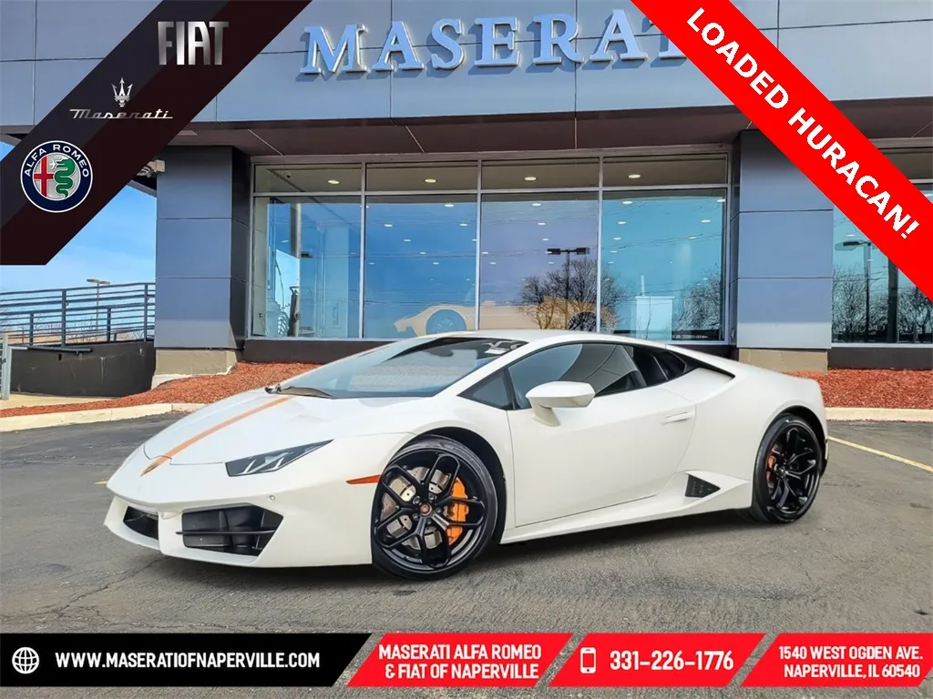 White 2017 Lamborghini Huracan LP580-2 for sale in Naperville, IL