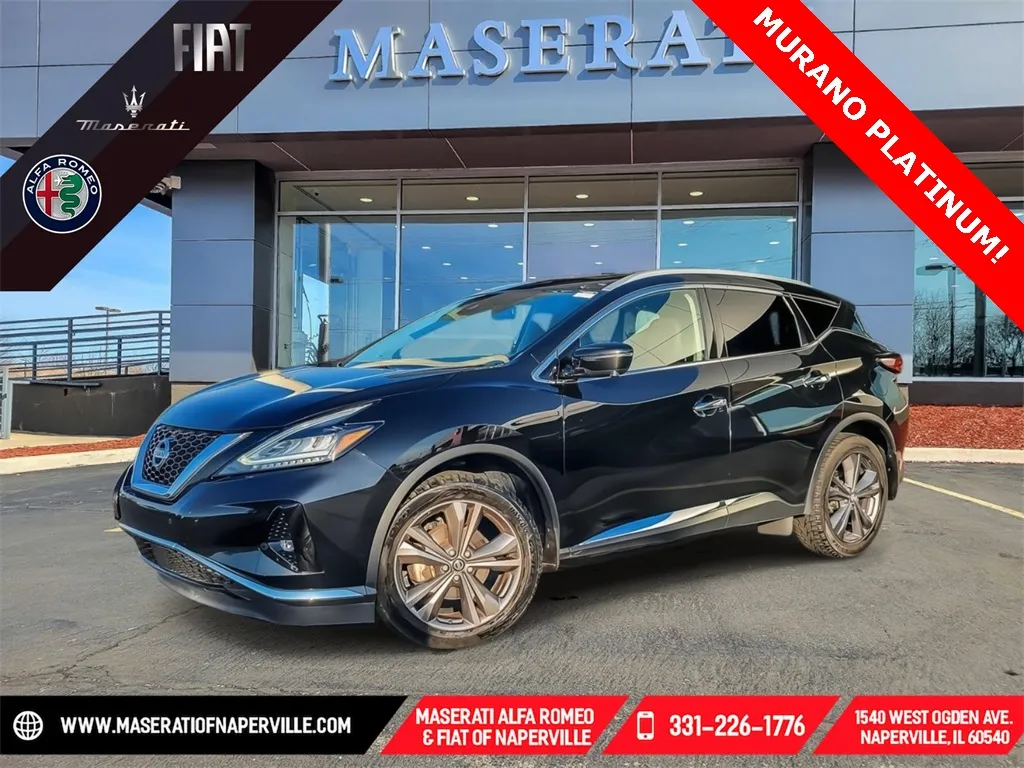 Black 2021 Nissan Murano Platinum for sale in Naperville, IL